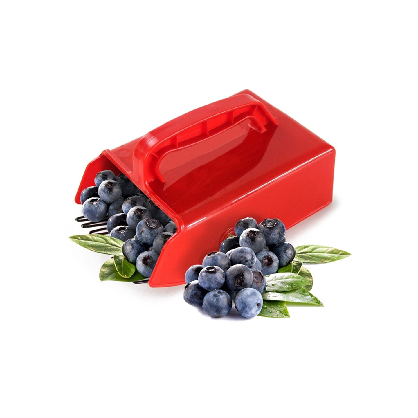 Berry picker for blueberries, lingonberries, and more – metal comb with ergonomic handle