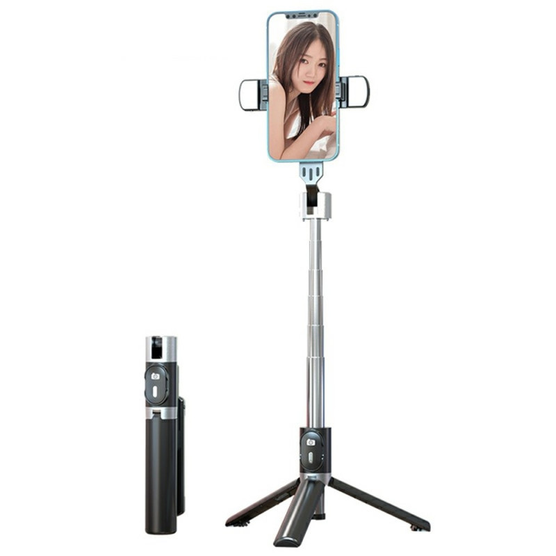 Extendable Selfie Stick Tripod (110 cm) with Dual Fill Lights and Remote Control