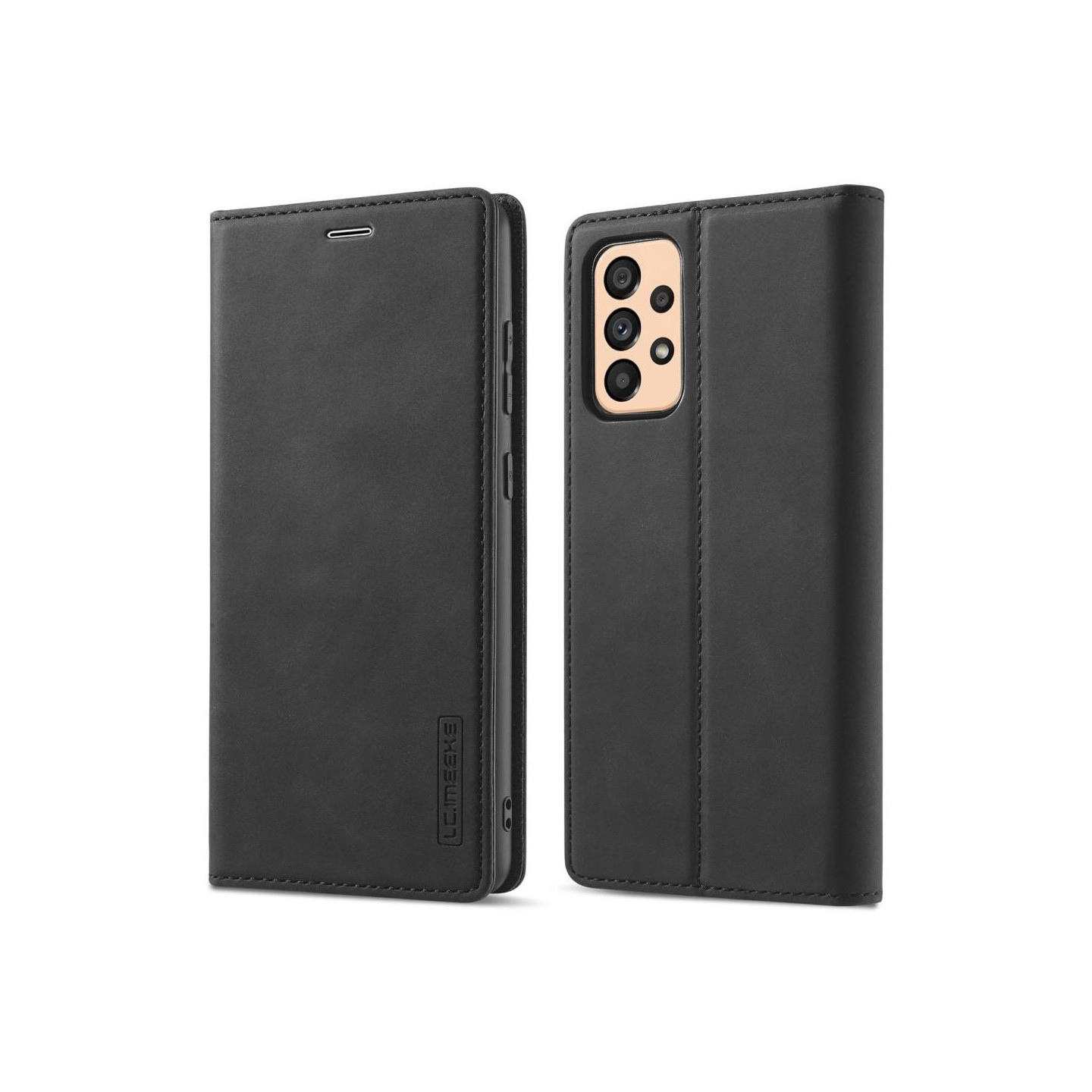 LC.IMEEKE Lompakkokotelo Samsung Galaxy A33 5G - Musta