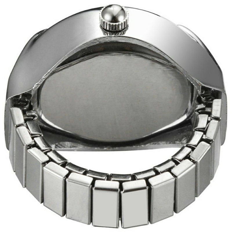 Mini KS Quartz Finger Watch with Adjustable Metal Band – Blue