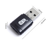 KAWAU Adapter USB 2.0 60MB/s TF-kortläsare Minneskortläsare Kortläsare