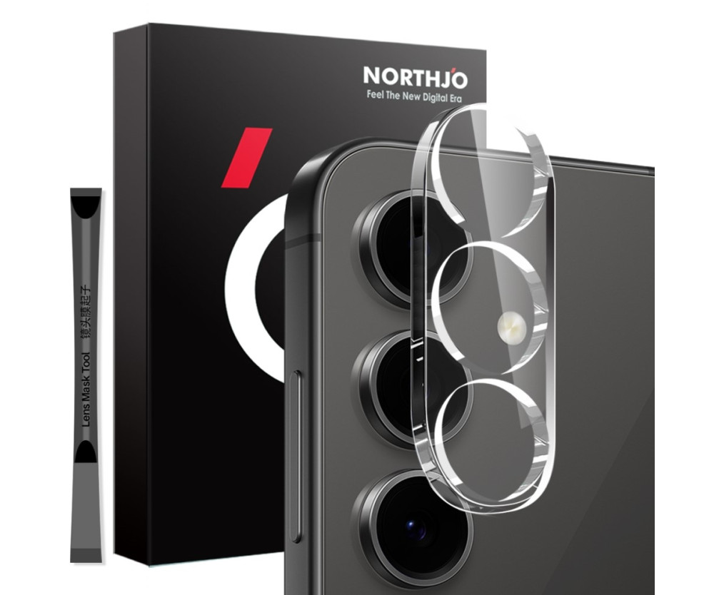 NORTHJO för Samsung Galaxy S25 Härdat Glas Kameralinsskydd