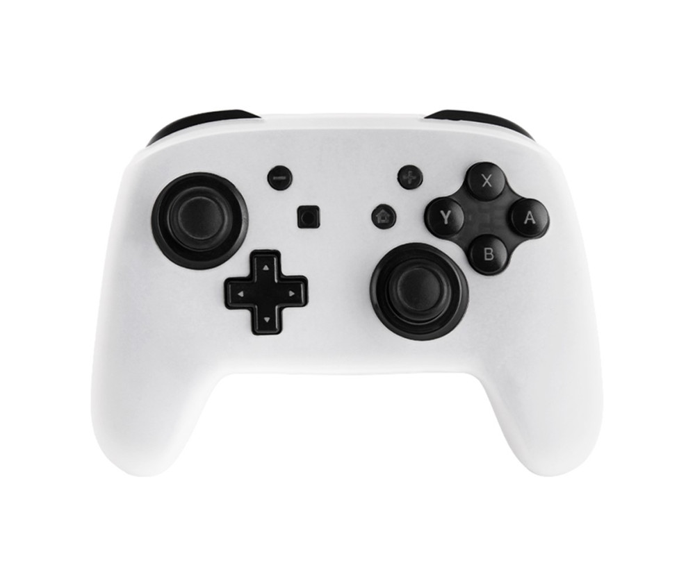 Kompatibel med Nintendo Switch Pro Handkontroll Skal Fodral Silikon - Vit