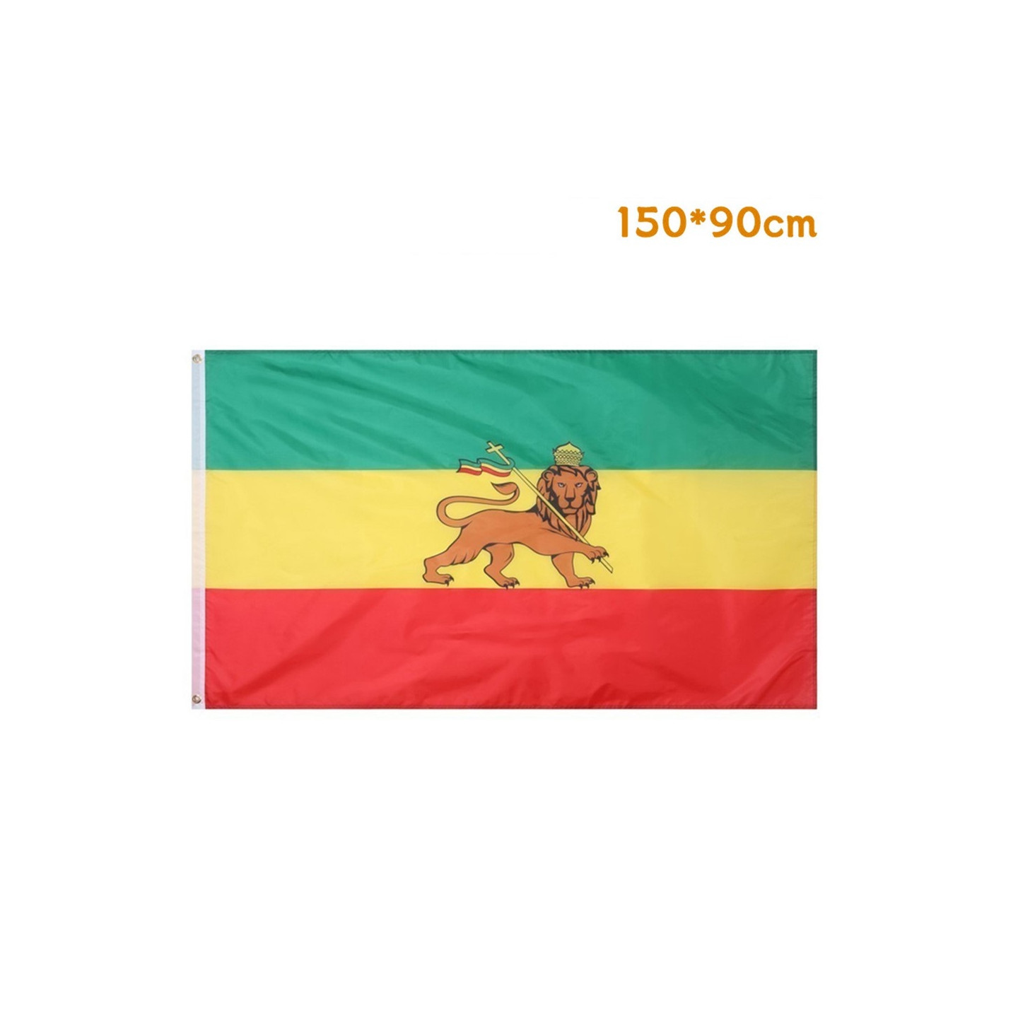 Etiopia Flagg 90x150 cm banner utendørs innendørs festdekorasjon