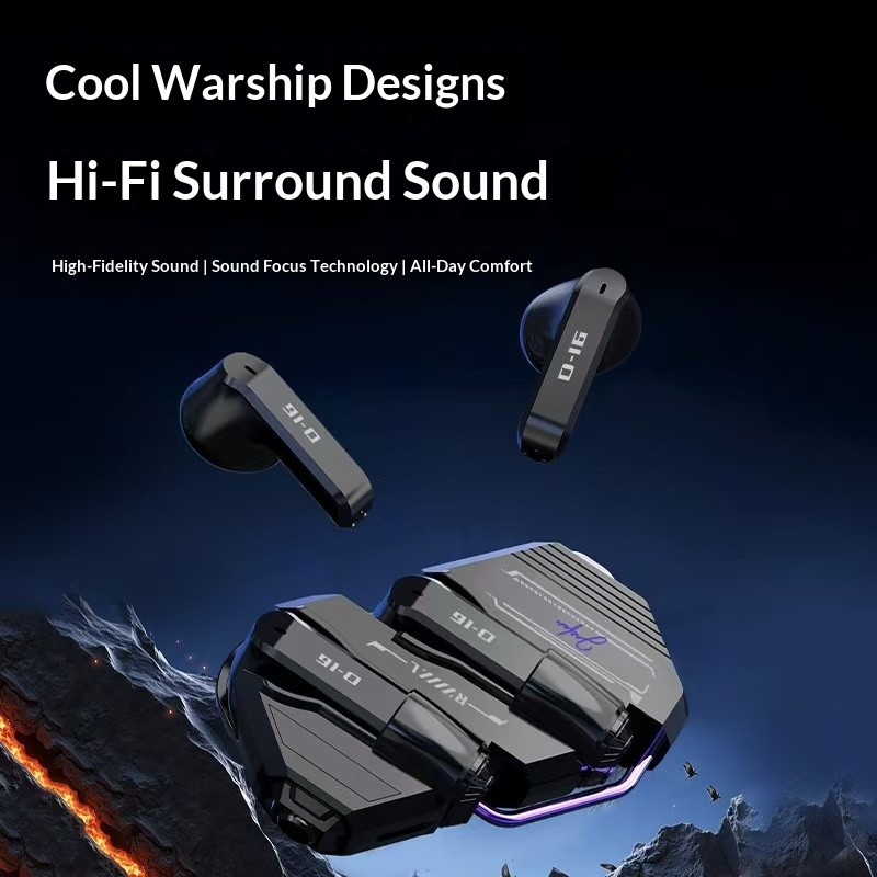 In-ear gaming earbuds – Bluetooth, low latency, noise reduction, long battery life – Gray