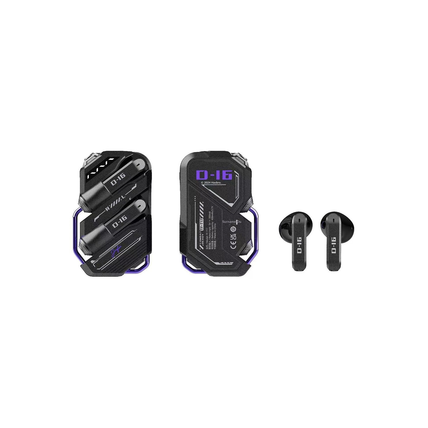 In-ear gaming-øretelefoner – Bluetooth, lav latenstid, støjreduktion, lang batteritid – Sort