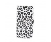 iPhone 12 Mini Plånboksfodral Fodral Leopard - Vit