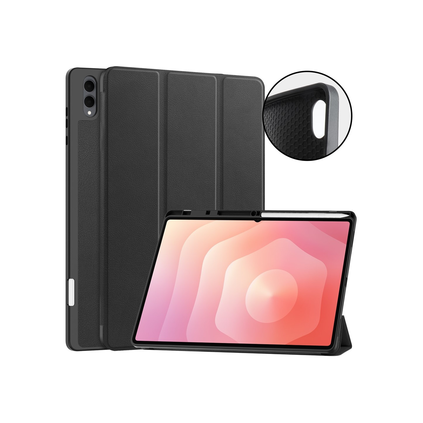 Til Samsung Galaxy Tab S12 Ultra Tri-Fold tabletcover med penholder