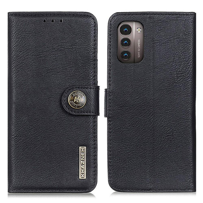 KHAZNEH Vintage Wallet Case for Nokia G21 / G11 - Black