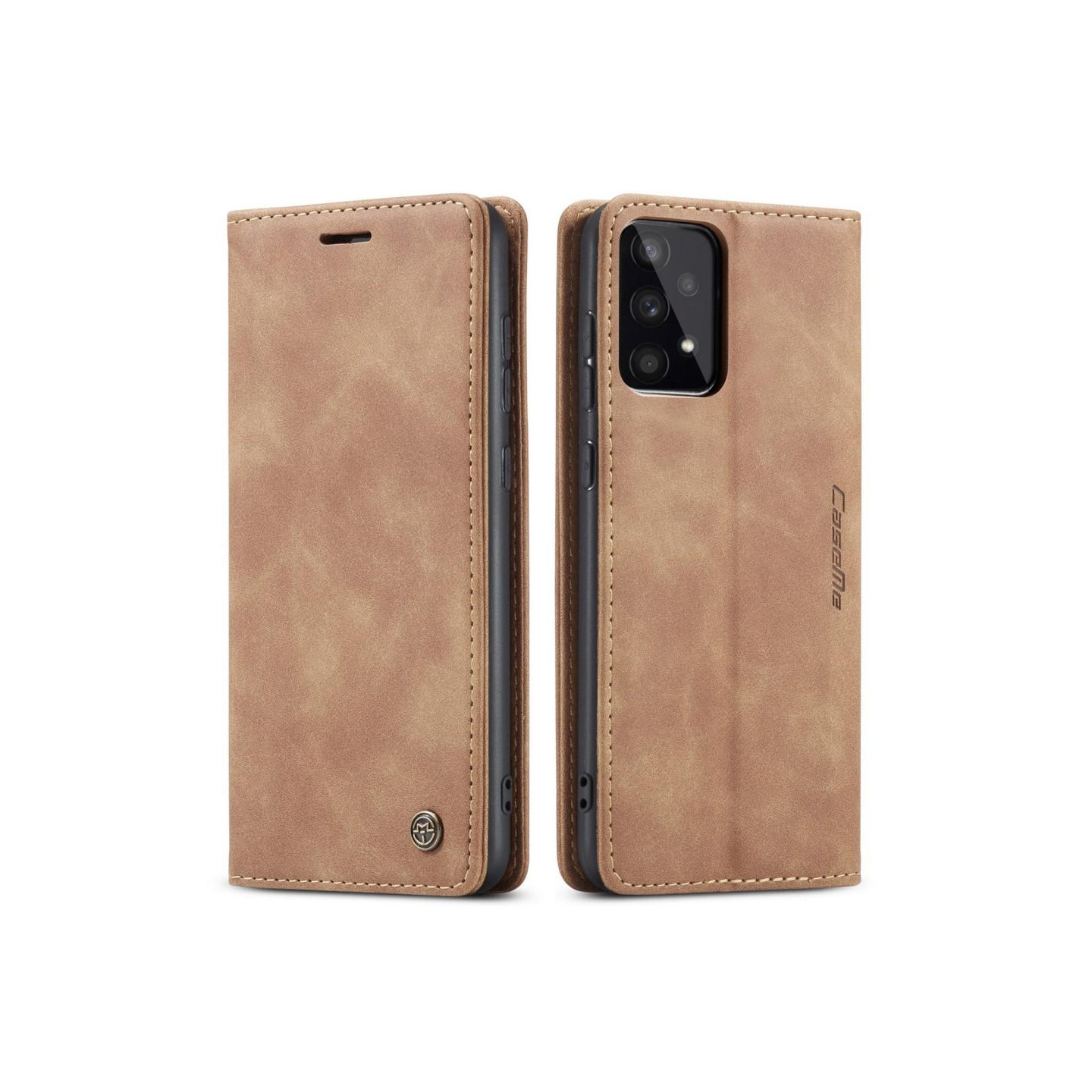 CASEME Retro Wallet Case for Samsung Galaxy A33 5G - Brown