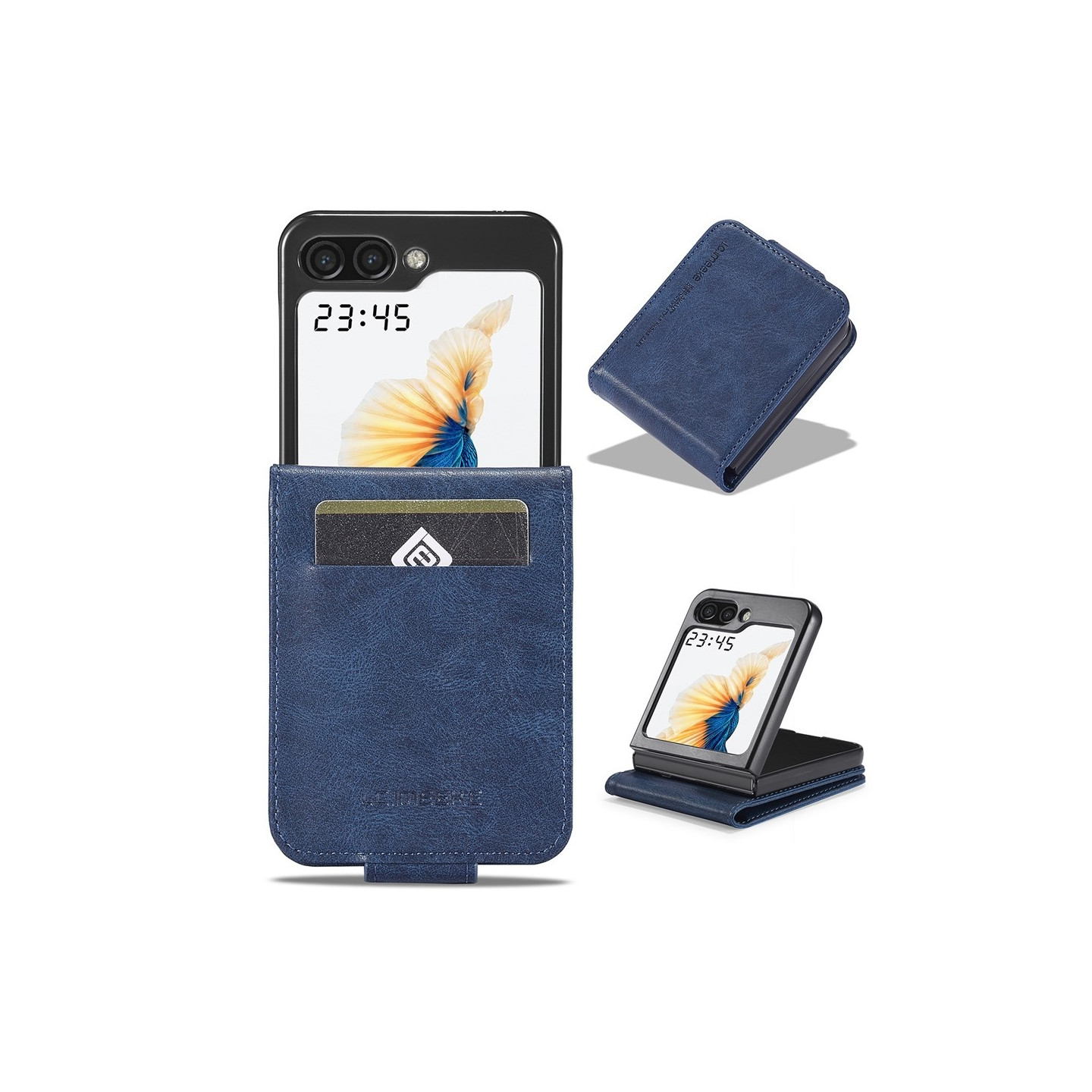 LC.IMEEKE Telefonlommebokdeksel med støtteben til Samsung Galaxy Z Flip8