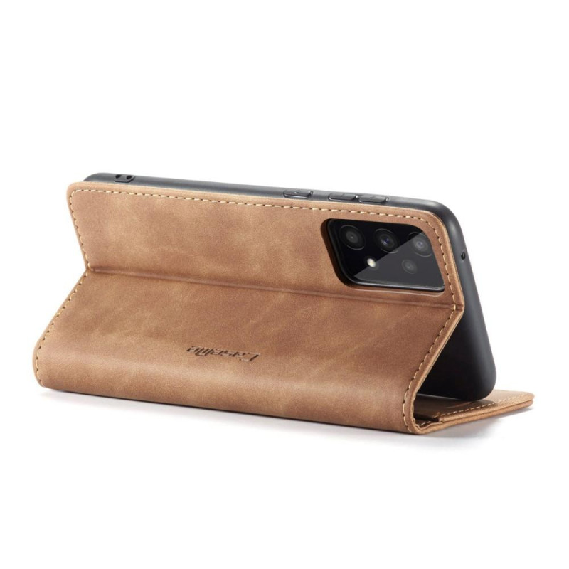 CASEME Retro Wallet Case for Samsung Galaxy A33 5G - Brown