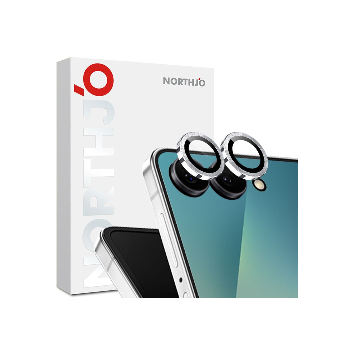 NORTHJO 1 sett Kameralinsebeskytter for Samsung Galaxy Z Flip8