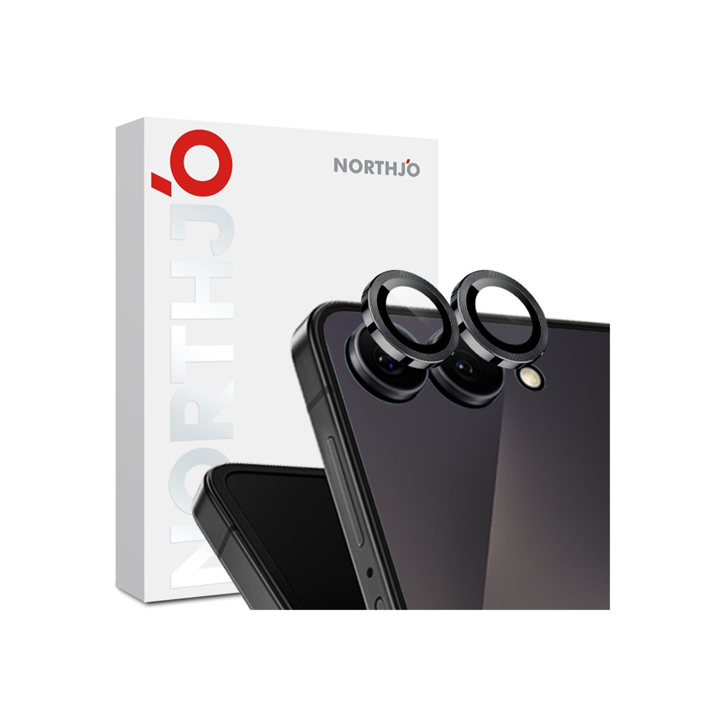 NORTHJO 1 sett Kameralinsebeskytter for Samsung Galaxy Z Flip8