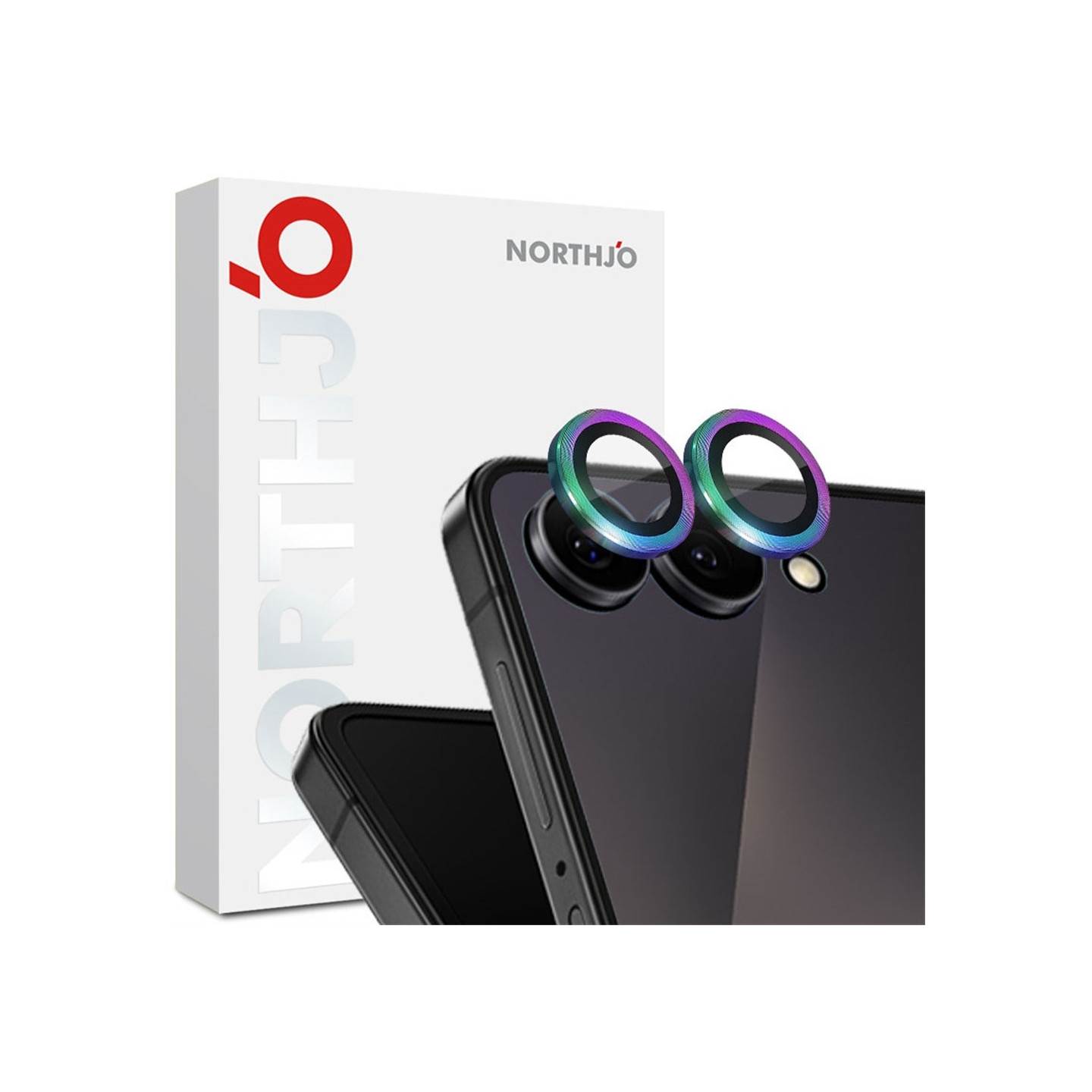 NORTHJO 1 sett Kameralinsebeskytter for Samsung Galaxy Z Flip8