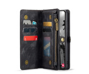 Samsung Galaxy S25 Retro läder plånboksfodral - Svart