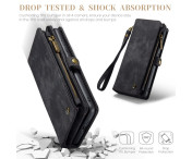 Samsung Galaxy S25 Retro läder plånboksfodral - Svart