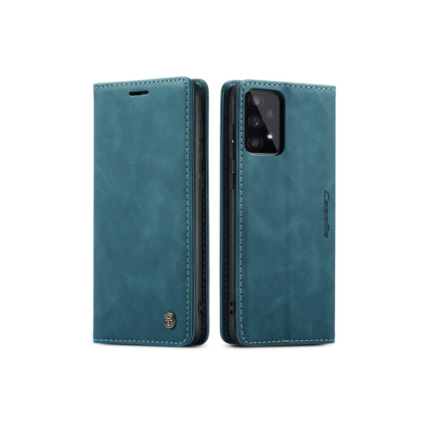 CASEME Lommebok - deksel Samsung Galaxy A33 5G - Grønn - Blå