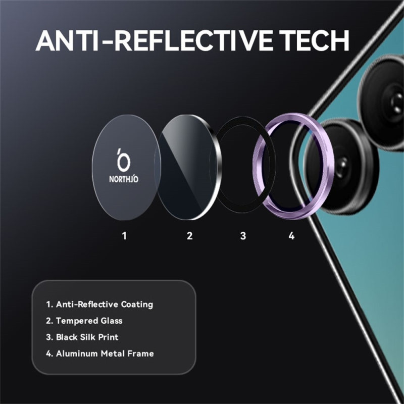 NORTHJO 1 Set Camera Lens Protector for Samsung Galaxy Z Flip8