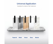 2st 4 spår Självhäftande Kabelhantering Organisera dina kablar Sladdhållare