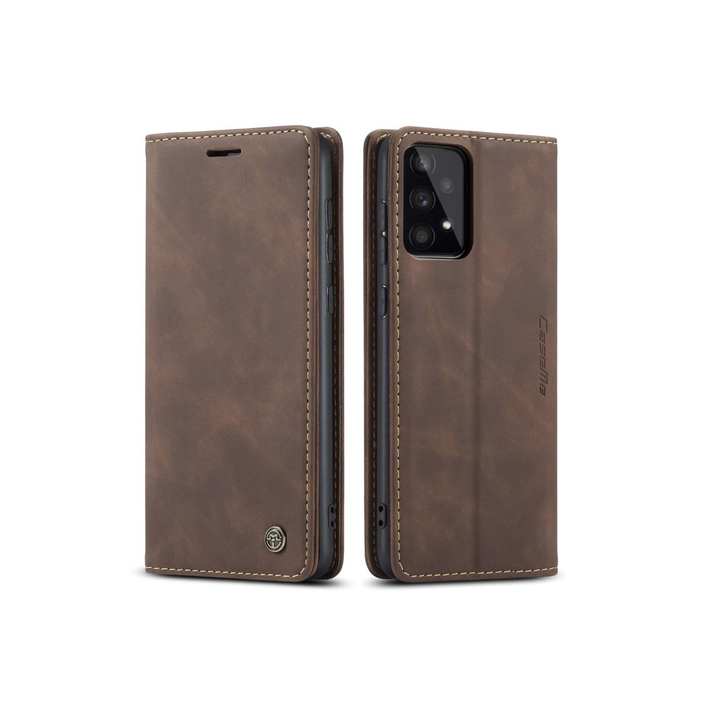 CASEME Retro Lompakkokotelo - Samsung Galaxy A33 5G - Coffee