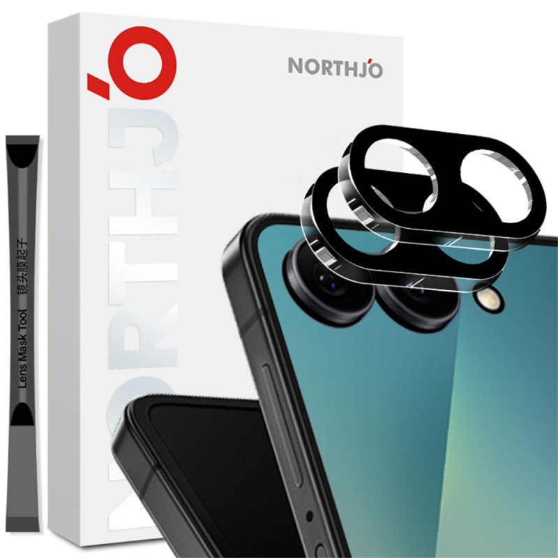 NORTHJO Kameran linssuoja Samsung Galaxy Z Flip8 puhelimelle