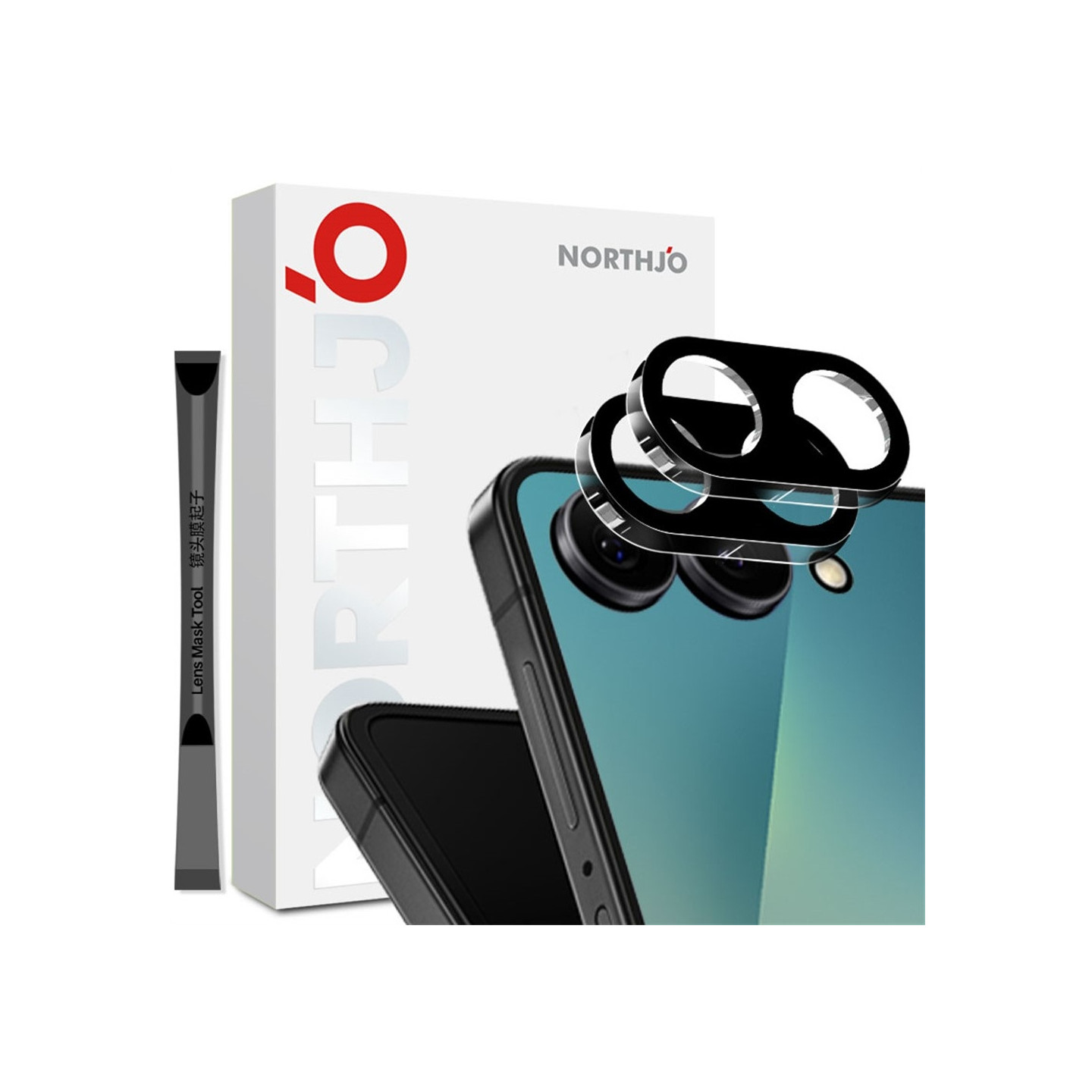 NORTHJO Kameralinsebeskytter til Samsung Galaxy Z Flip8