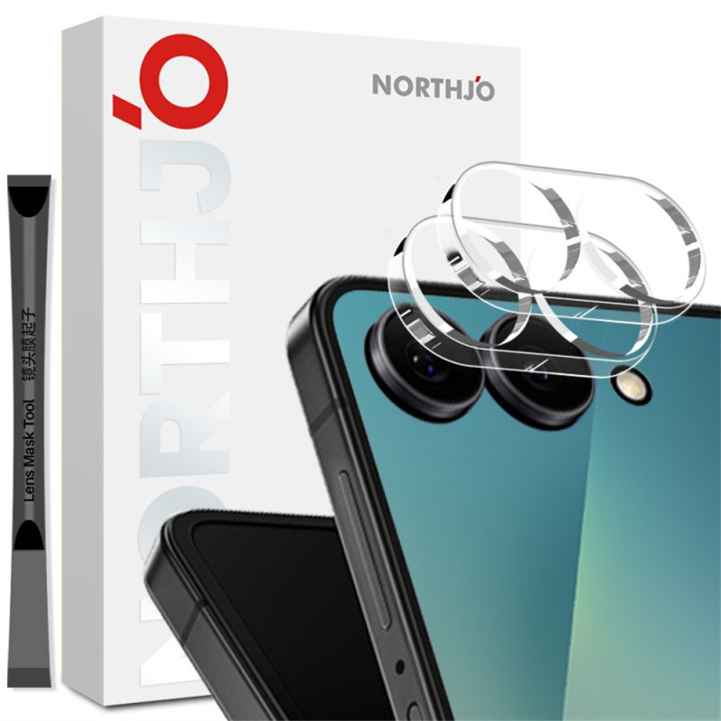 NORTHJO 2 stk Kameralinsebeskytter for Samsung Galaxy Z Flip8