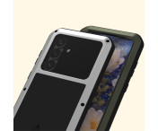 Samsung Galaxy S25 Fodral Pansar skydd Fodral Skal + härdat glas