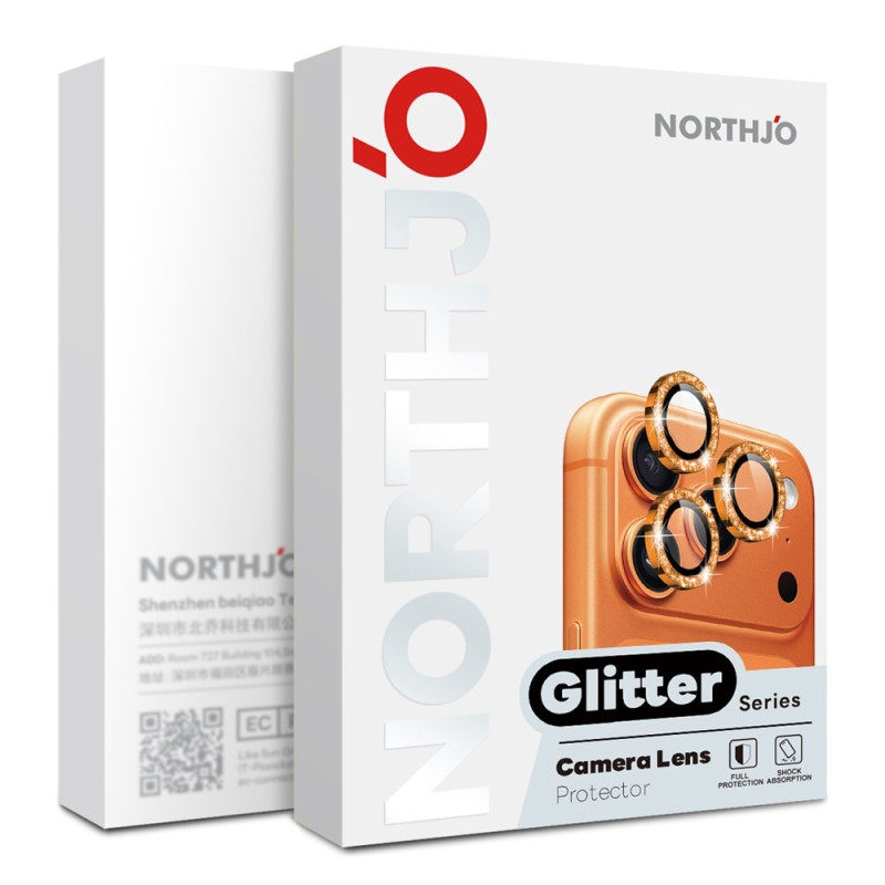 NORTHJO Glitter Camera Lens Protector for iPhone 18 Pro / 18 Pro Max