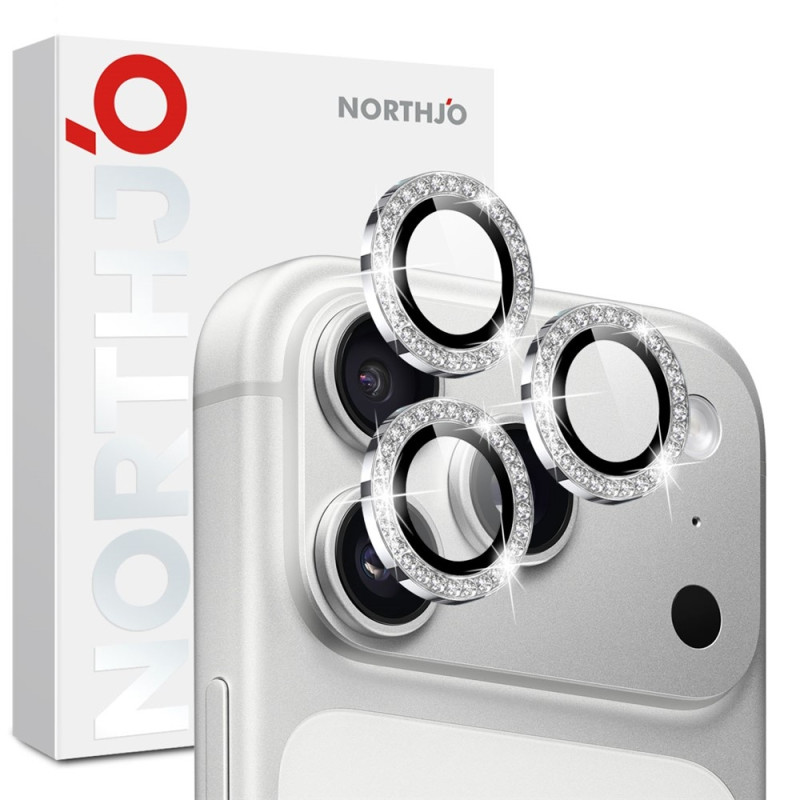 NORTHJO Rhinestone Ring Camera Lens Protector for iPhone 18 Pro / 18 Pro Max