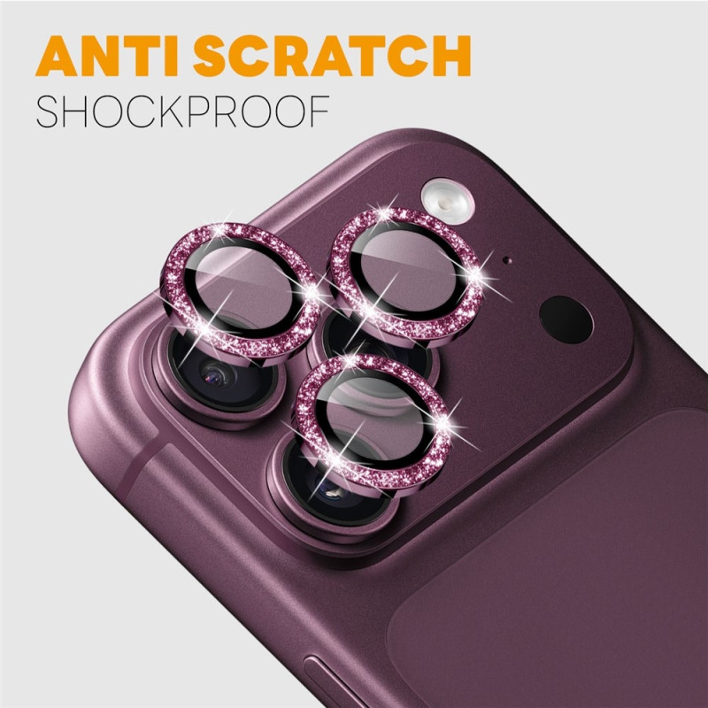 NORTHJO Glitrende kameralinsebeskytter til iPhone 18 Pro / 18 Pro Max