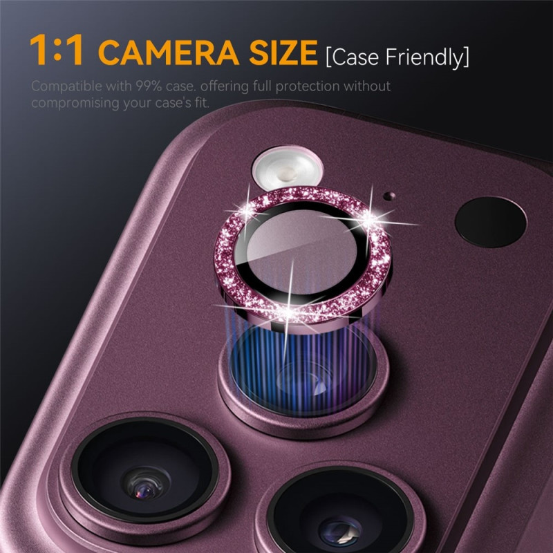 NORTHJO Glitter Camera Lens Protector for iPhone 18 Pro / 18 Pro Max