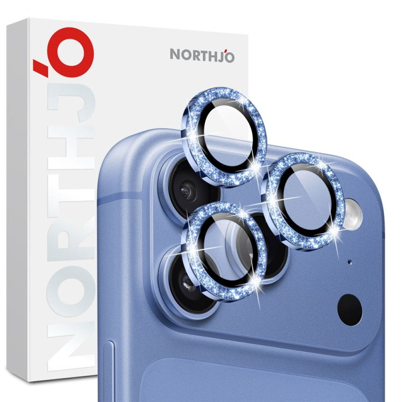 NORTHJO Glitrende kameralinsebeskyttelse til iPhone 18 Pro / 18 Pro Max