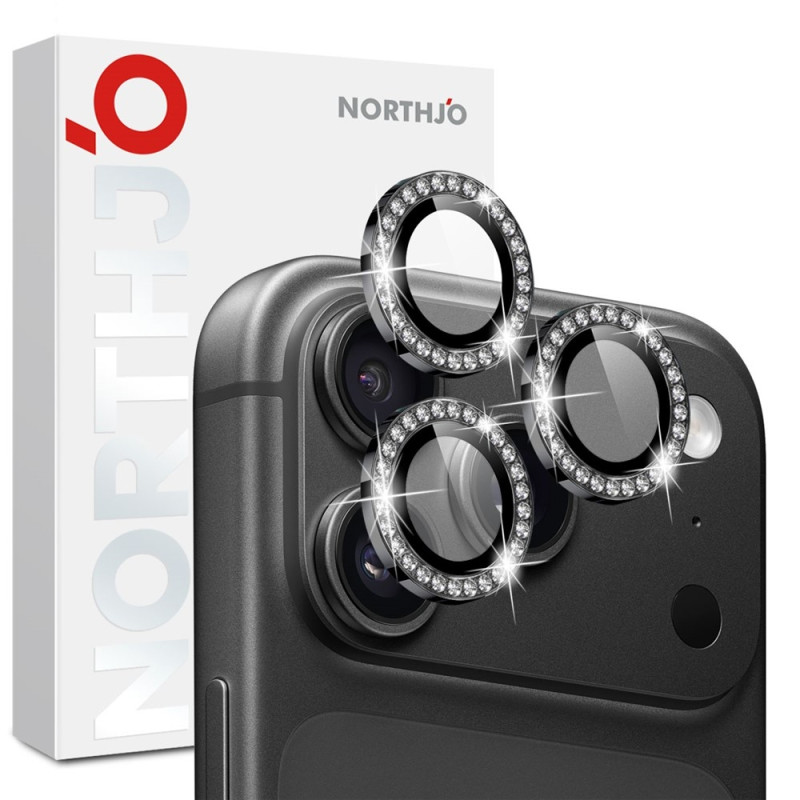 NORTHJO Rhinestone Ring Camera Lens Protector for iPhone 18 Pro / 18 Pro Max