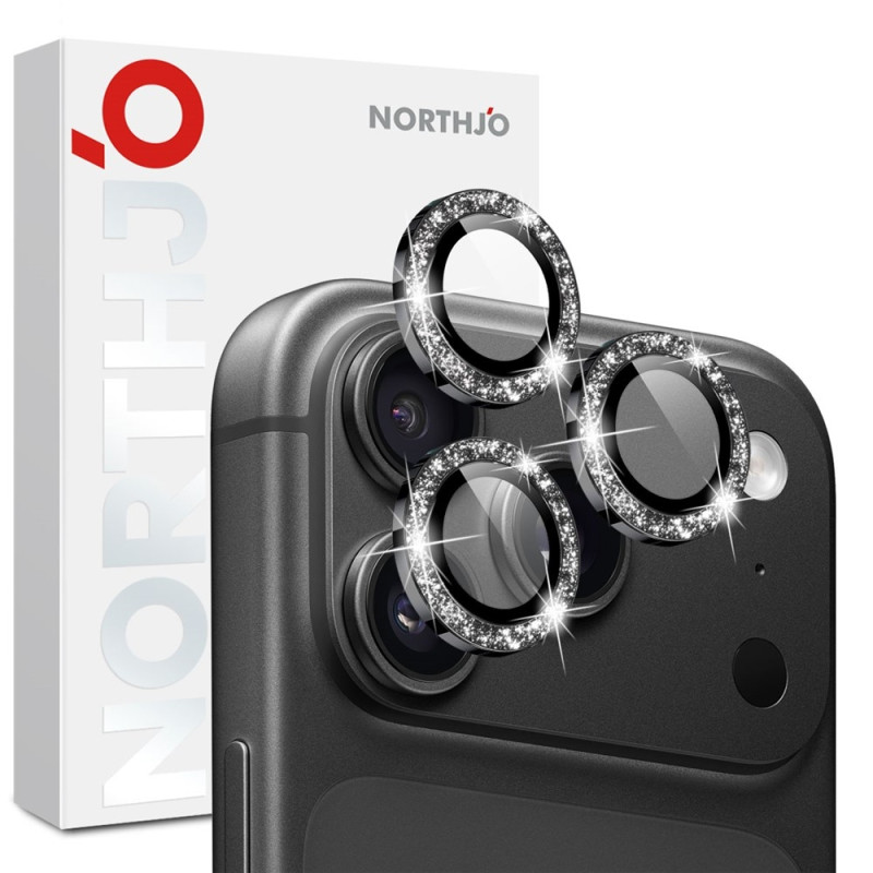 NORTHJO Glitrende kameralinsebeskytter til iPhone 18 Pro / 18 Pro Max