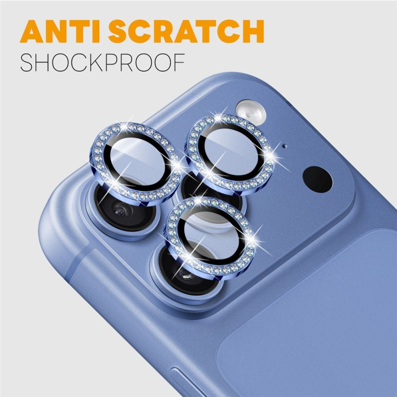 NORTHJO Kameralinsebeskyttelse med rhinstenring til iPhone 18 Pro / 18 Pro Max