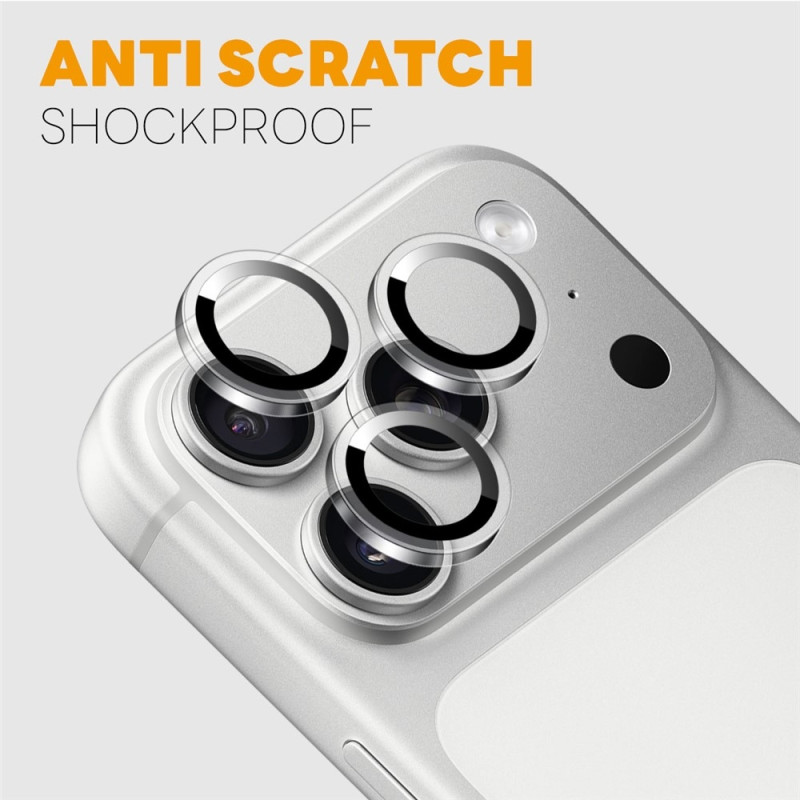 NORTHJO Kameralinsebeskytter med metallring til iPhone 18 Pro / 18 Pro Max