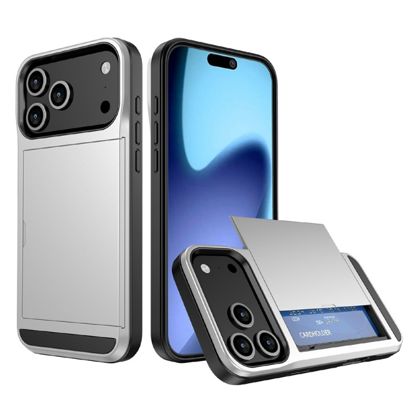 Telefonfodral med skjutbart korthållarfack till iPhone 18 Pro / 17 Pro