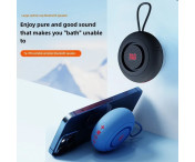 Badrum Vattentät sugkopp Bluetooth Högtalare Trådlös Stödjer minneskort - Grå