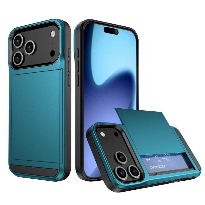 Telefonfodral med skjutbart korthållarfack till iPhone 18 Pro / 17 Pro