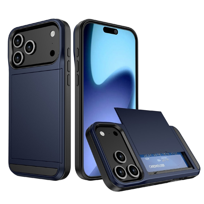 Telefondeksel med skyvbar kortholder til iPhone 18 Pro / 17 Pro