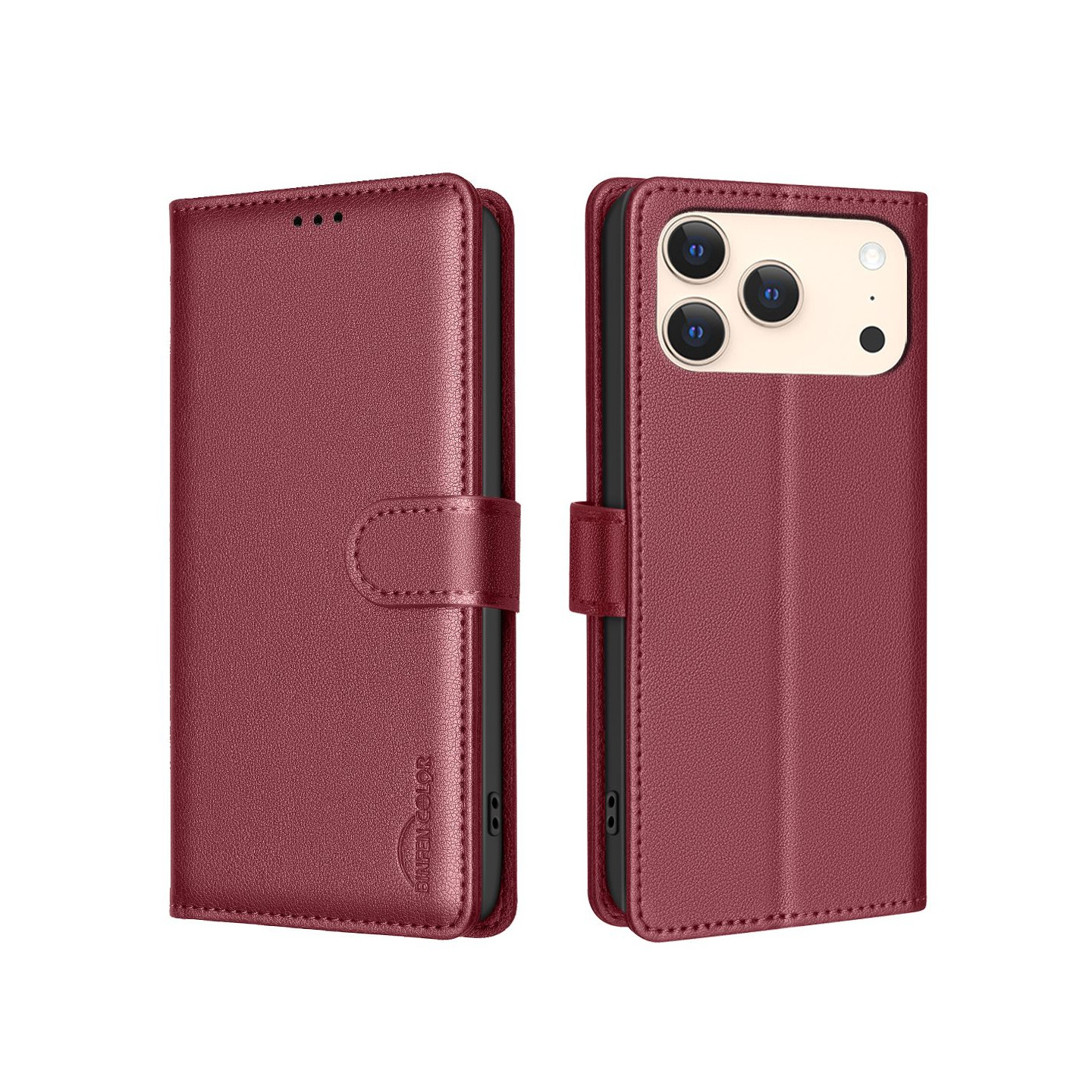 BINFEN COLOR Telefonlommebokdeksel til iPhone 18 Pro / 17 Pro
