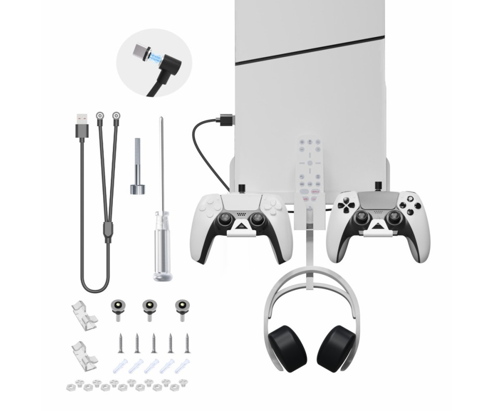 PlayStation PS5 Slim Vägg Montering Fäste Kontroll Laddare