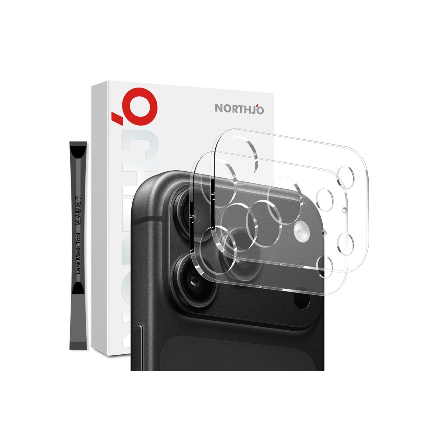 NORTHJO 2 stk Kameralinsebeskyttelse til iPhone 18 Pro