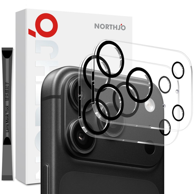 NORTHJO 2 stk Kameralinsebeskyttelse til iPhone 18 Pro