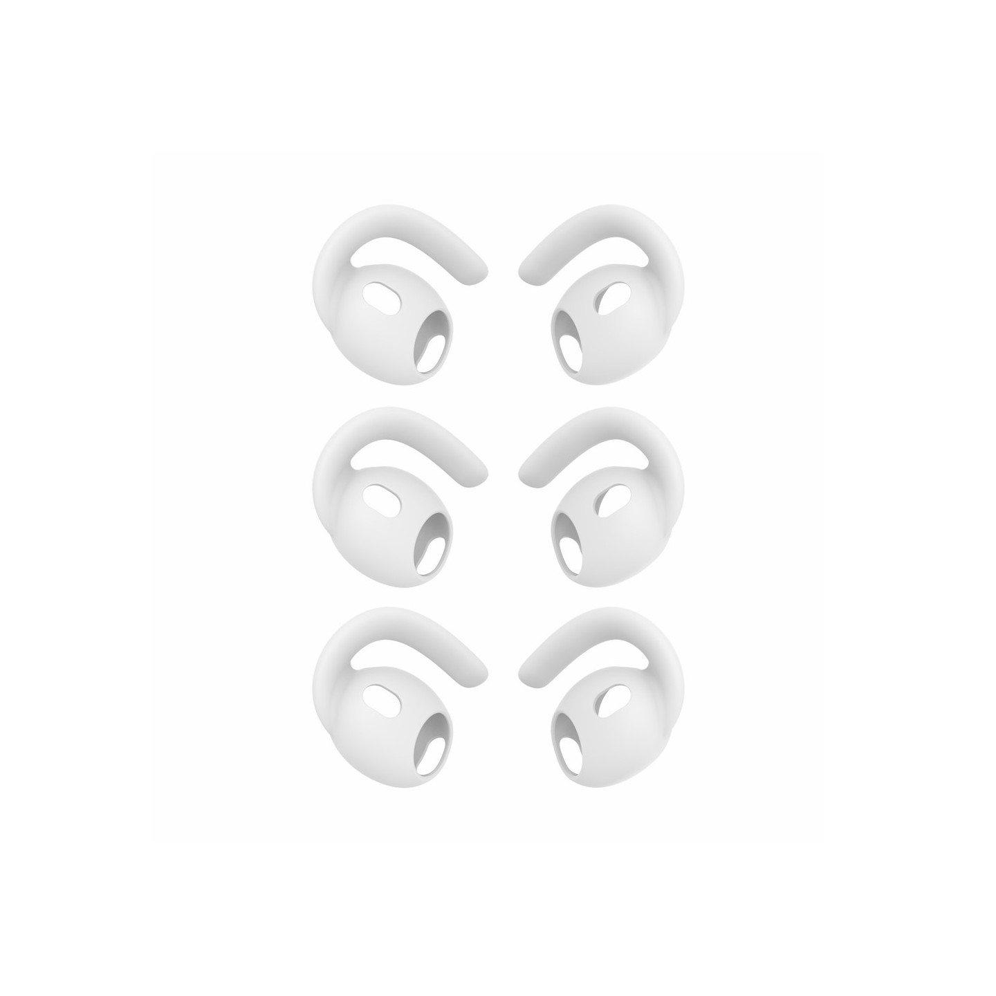 Sklisikre ørepropper i silikon til AirPods Pro 3 – Hvite