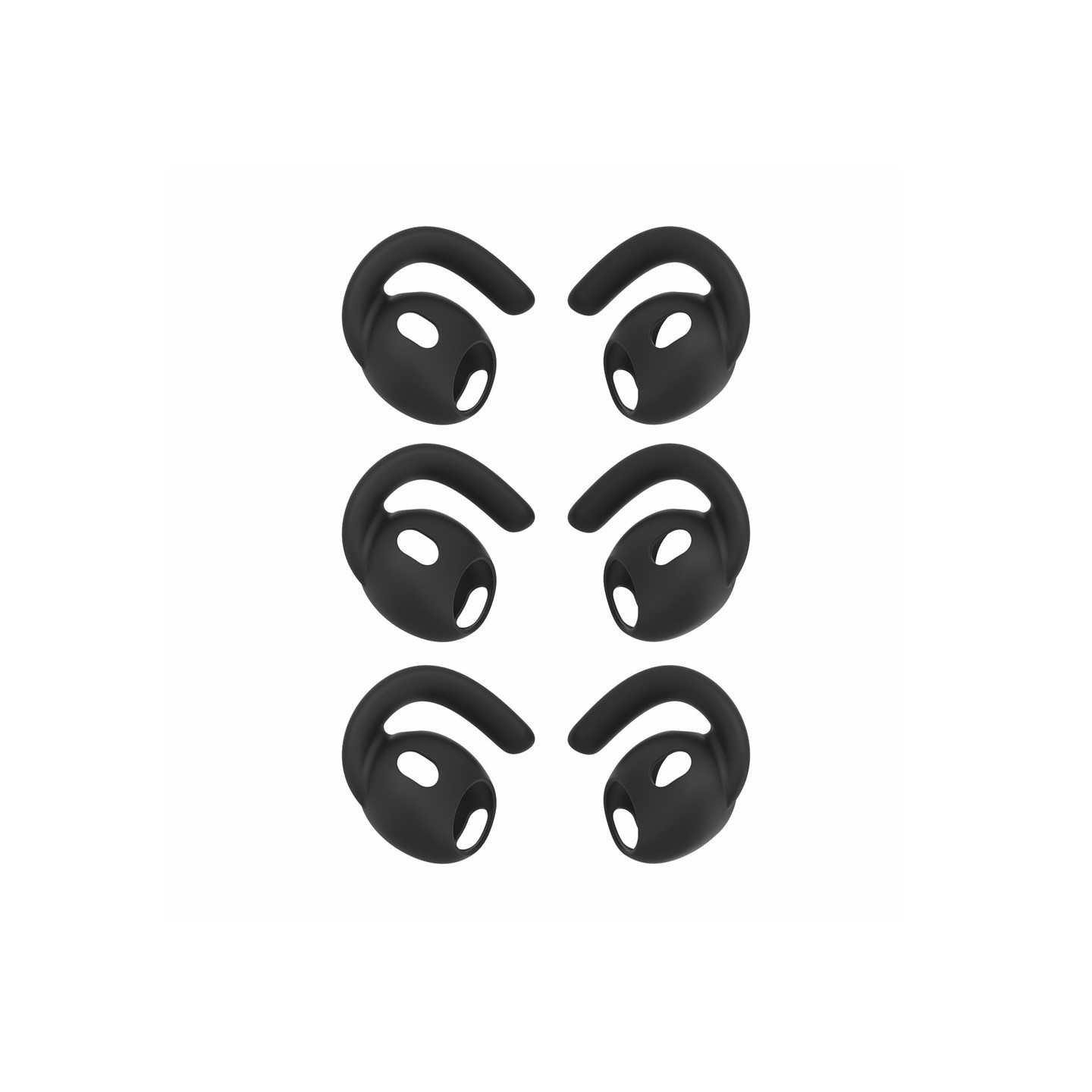 Anti-slip silicone ear tips for AirPods Pro 3 – Black