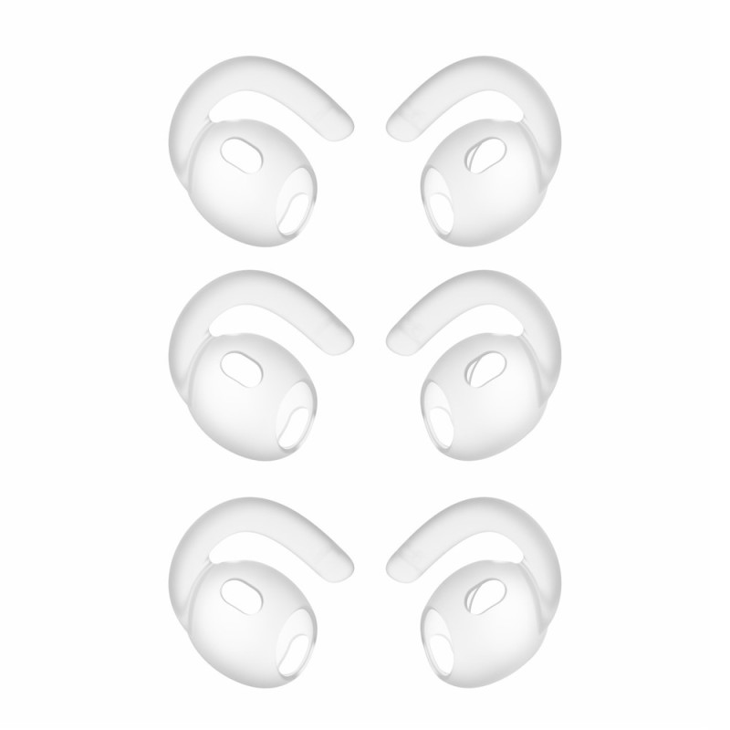 Sklisikre ørepropper i silikon til AirPods Pro 3 – Gjennomsiktig