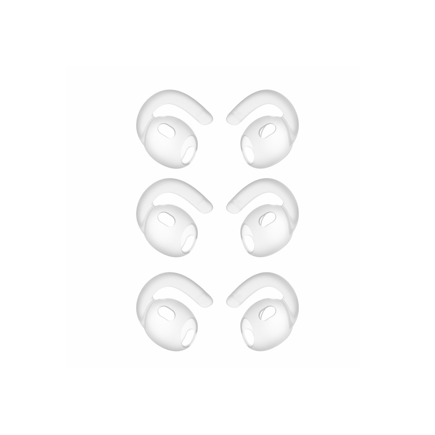 Sklisikre ørepropper i silikon til AirPods Pro 3 – Gjennomsiktig